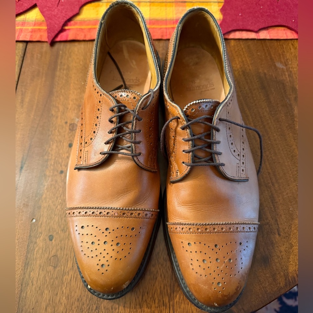 Allen Edmonds Tan Leather Oxfords